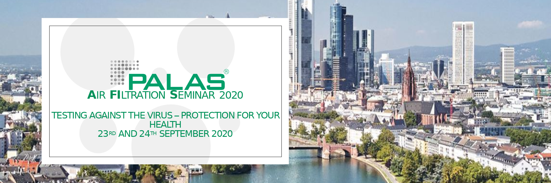 Palas Air Filtration Seminar 2020