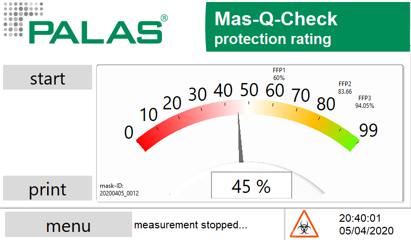 Mas-Q-Check: Firmware Ergebnis