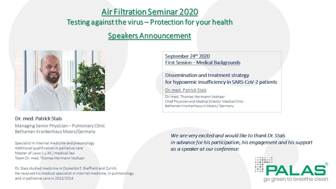 Speakers Announcement P. Stais