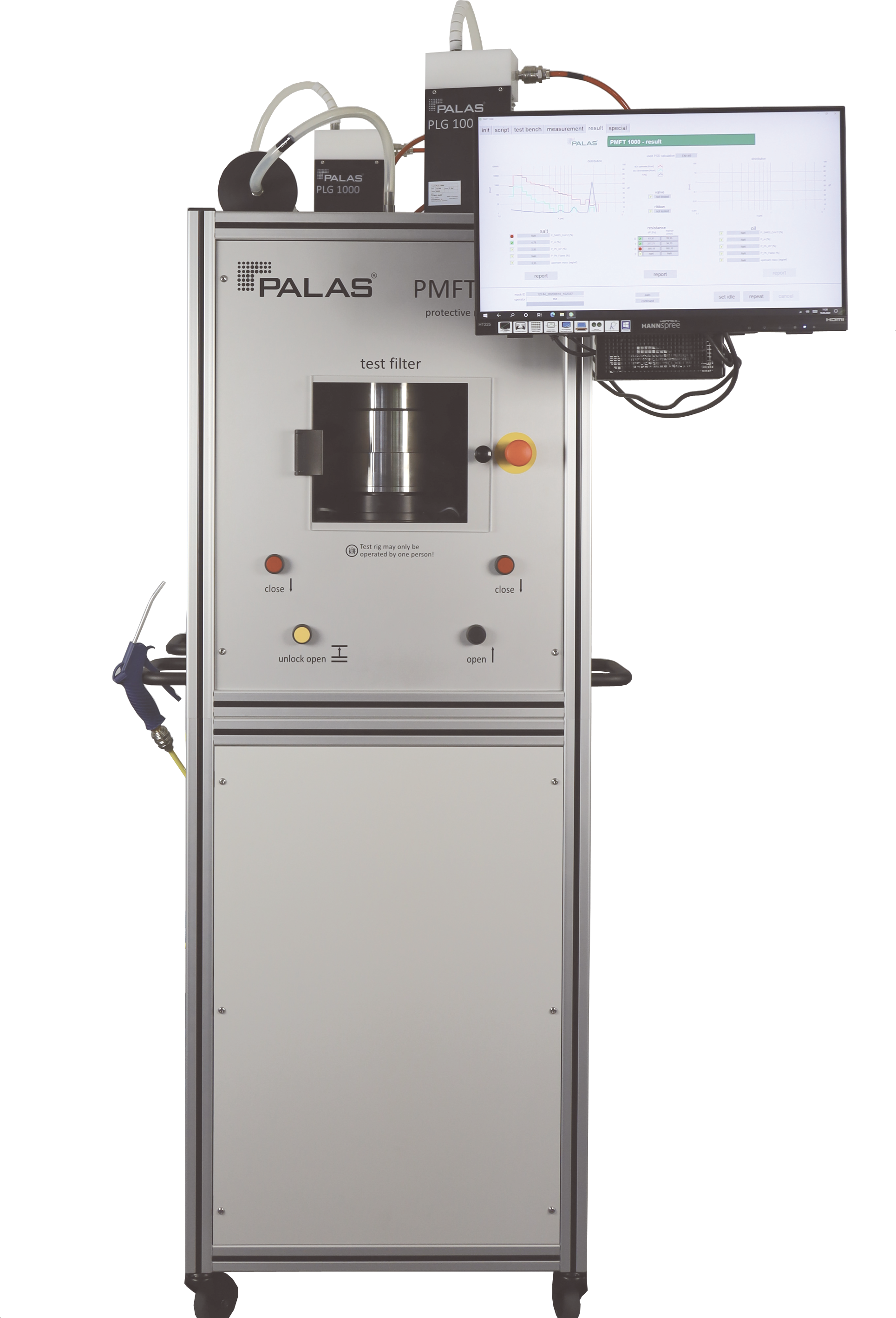 PMFT 1000 M: Atemschutzfiltern, Filtermaskeneffizienz